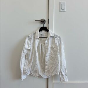 Madewell White Button-Down Shirt
